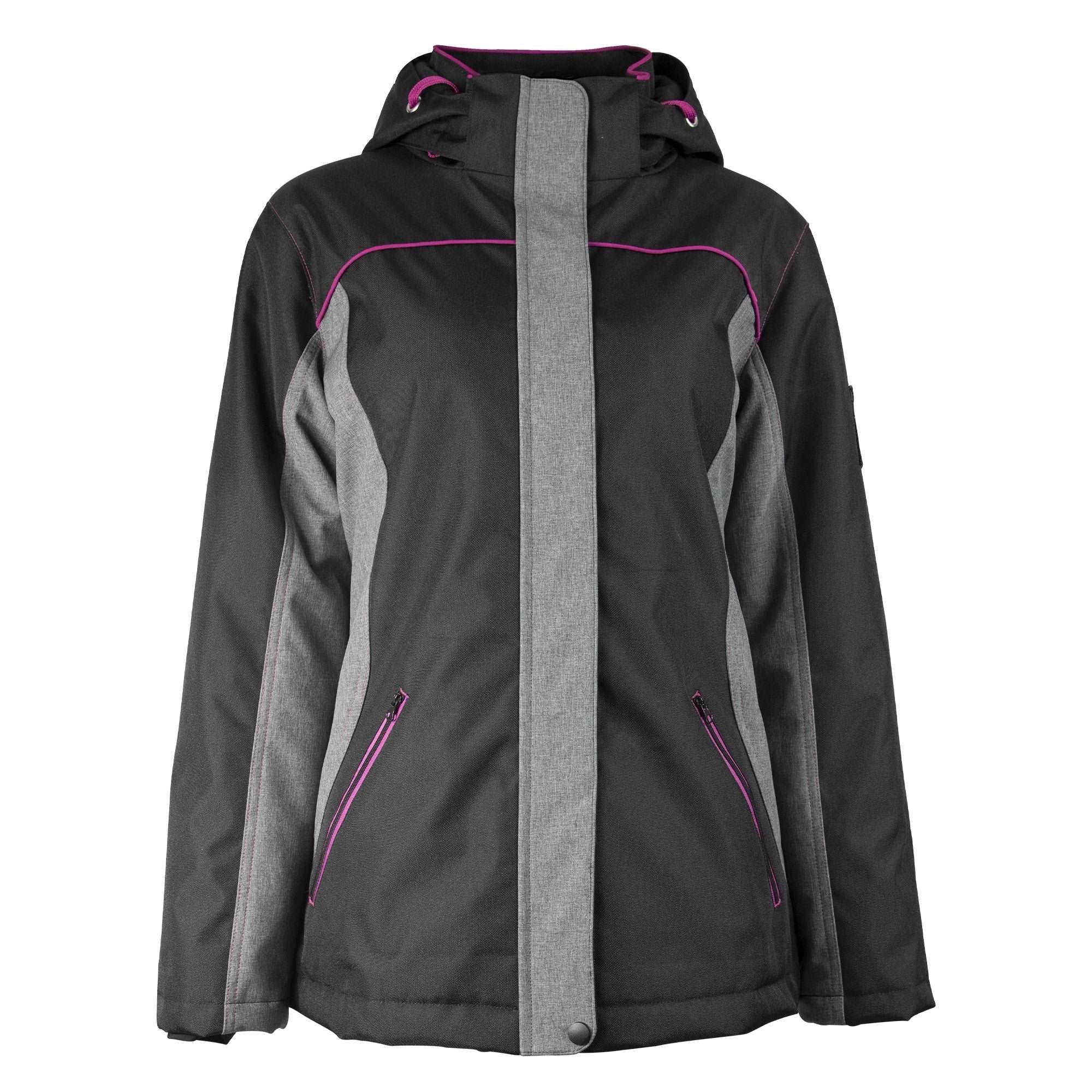 FLAVIE - PARKA DE TRAVAIL - 1504 | Noir / Fushia