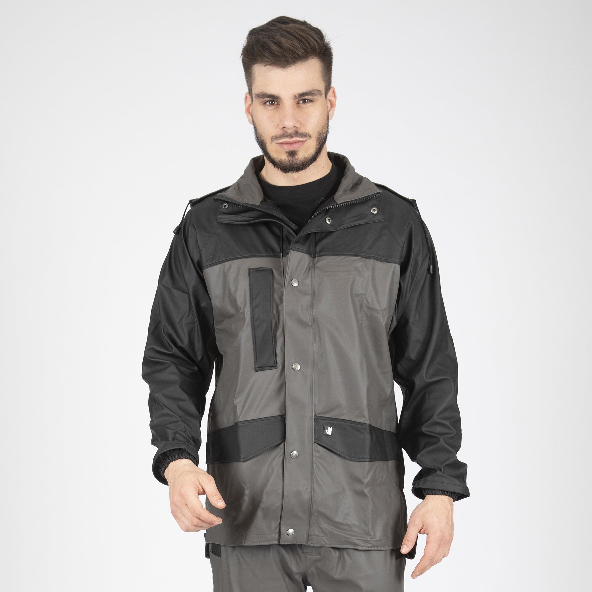 MORAY - VESTE DE PLUIE DE TRAVAIL - 9224 | Gris / Noir