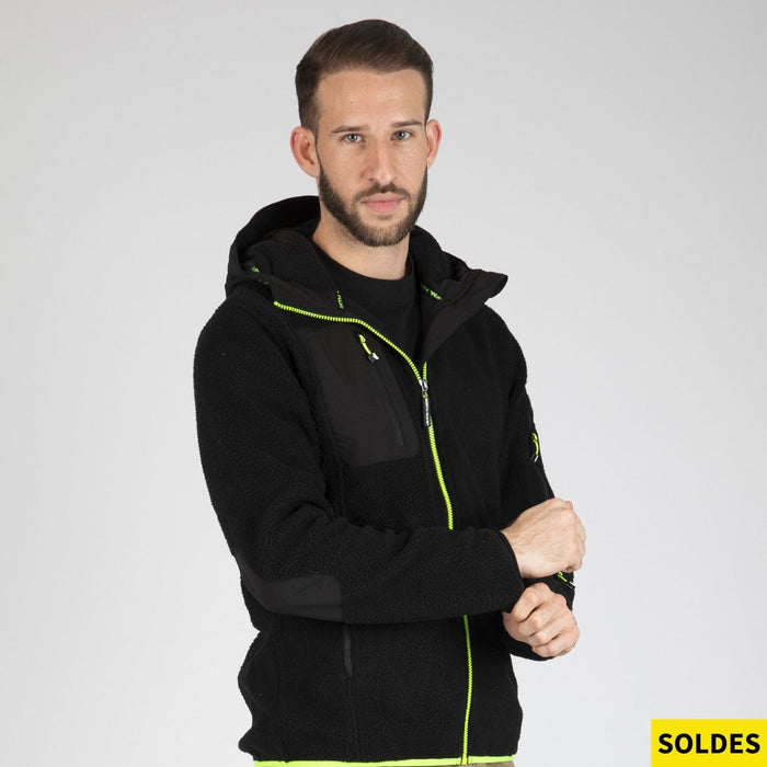 ALDER - GILET DE TRAVAIL - 1108 | Noir / Jaune fluo