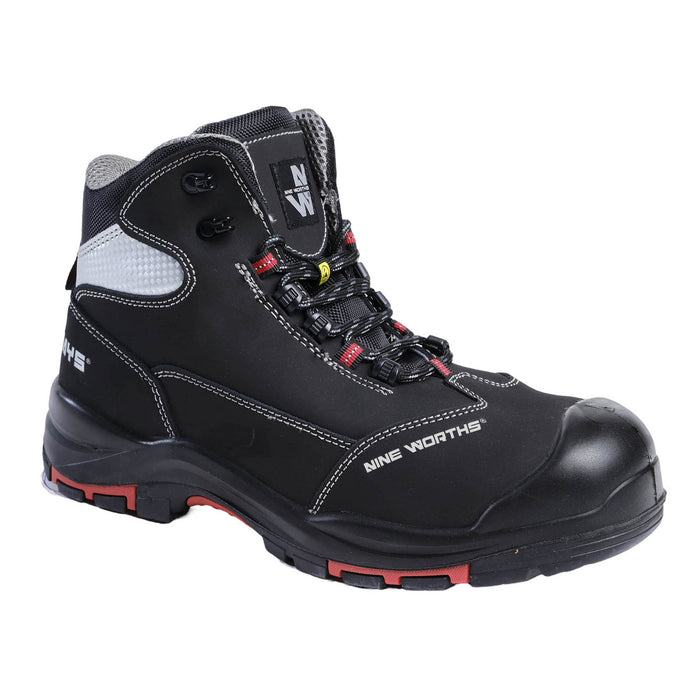 TRINIDAD - HIGH-TOP SAFETY SHOES - 7027 | Black