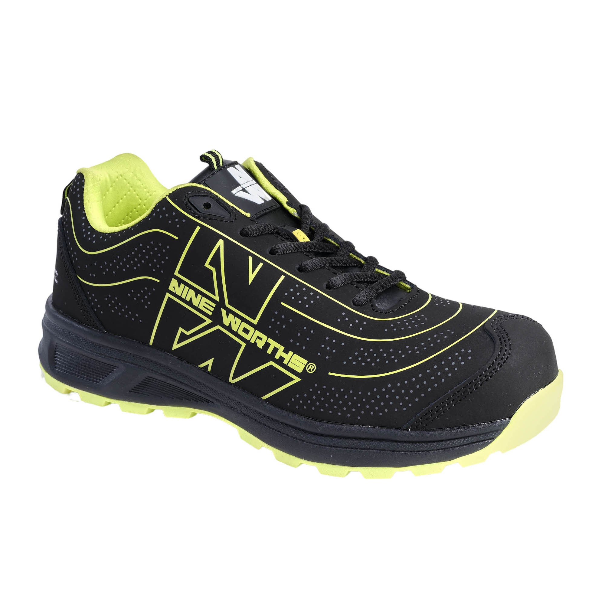 SPILL CHAUSSURES BASSES DE SECURITE 7045 Noir Jaune fluo