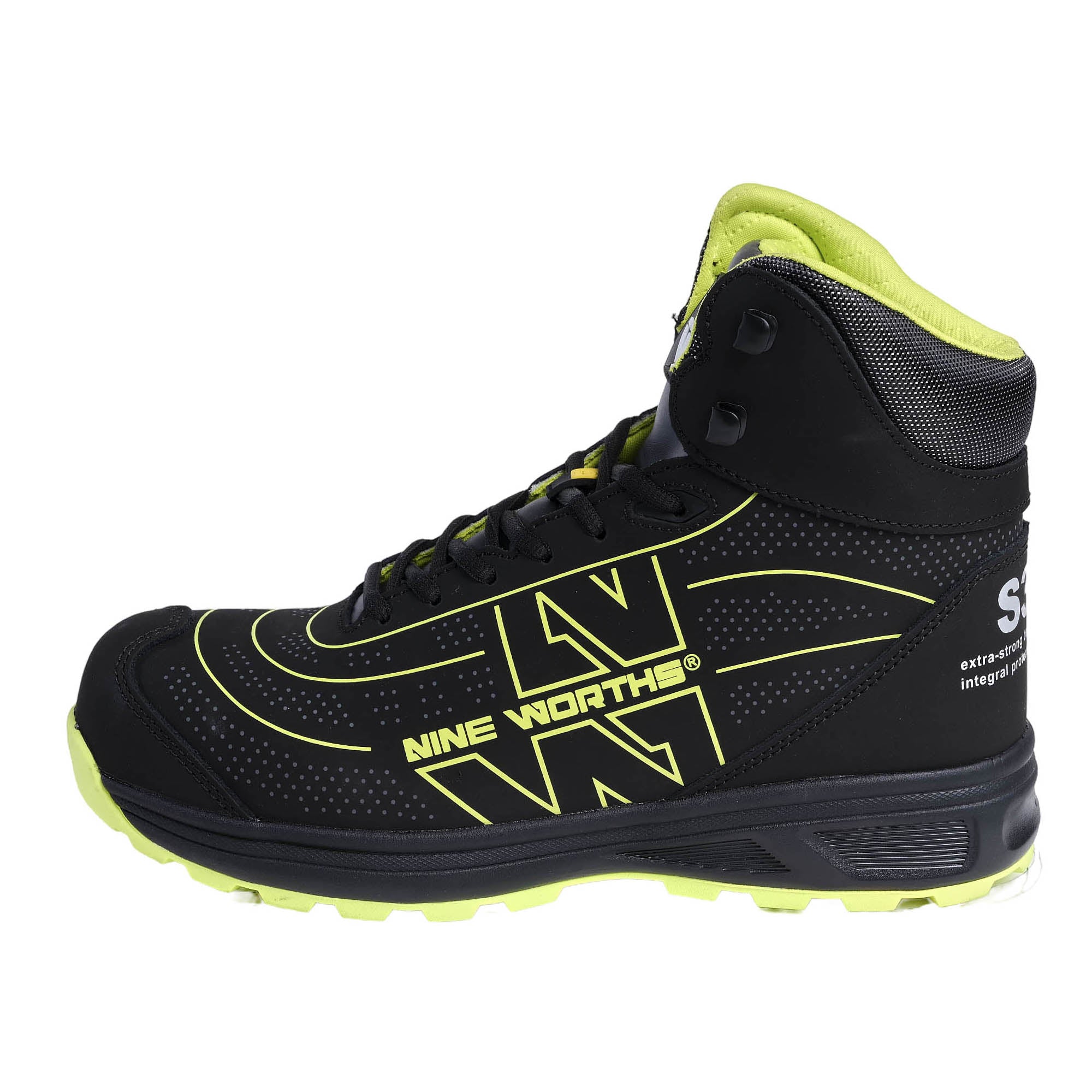 STRIKE - CHAUSSURES MONTANTES DE SECURITE - 7046 | Noir / Jaune fluo