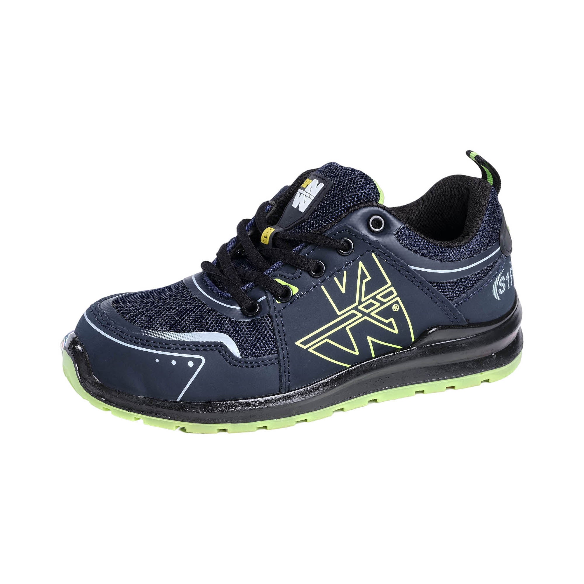 PEREC - CHAUSSURES BASSES DE SECURITE - 7065 | Marine / Jaune fluo