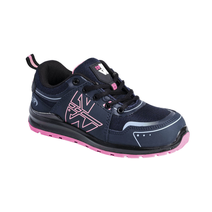 PEREC - LOW SAFETY SHOES - 7065 | Black / Fuchsia