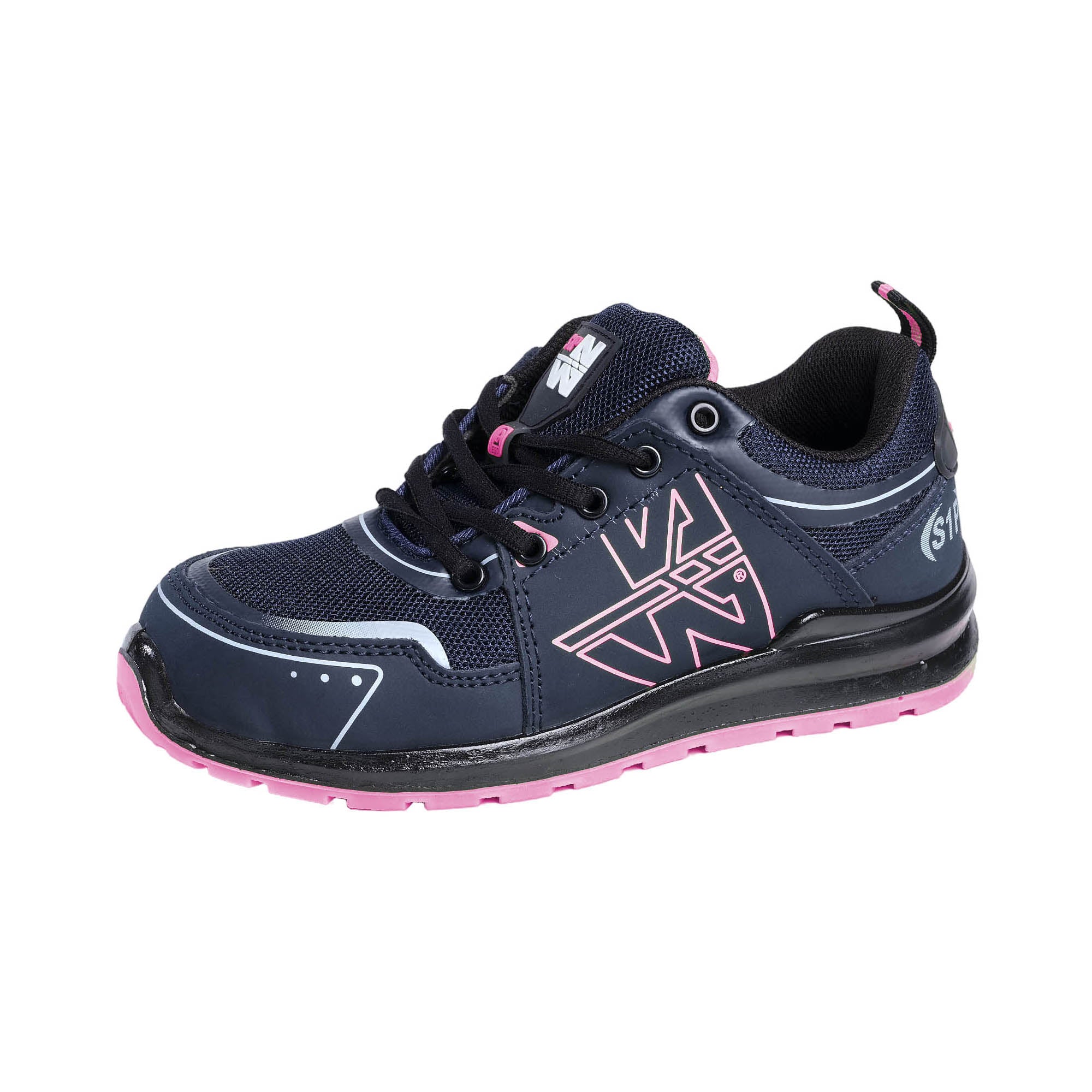 PEREC - CHAUSSURES BASSES DE SECURITE - 7065 | Noir / Fushia