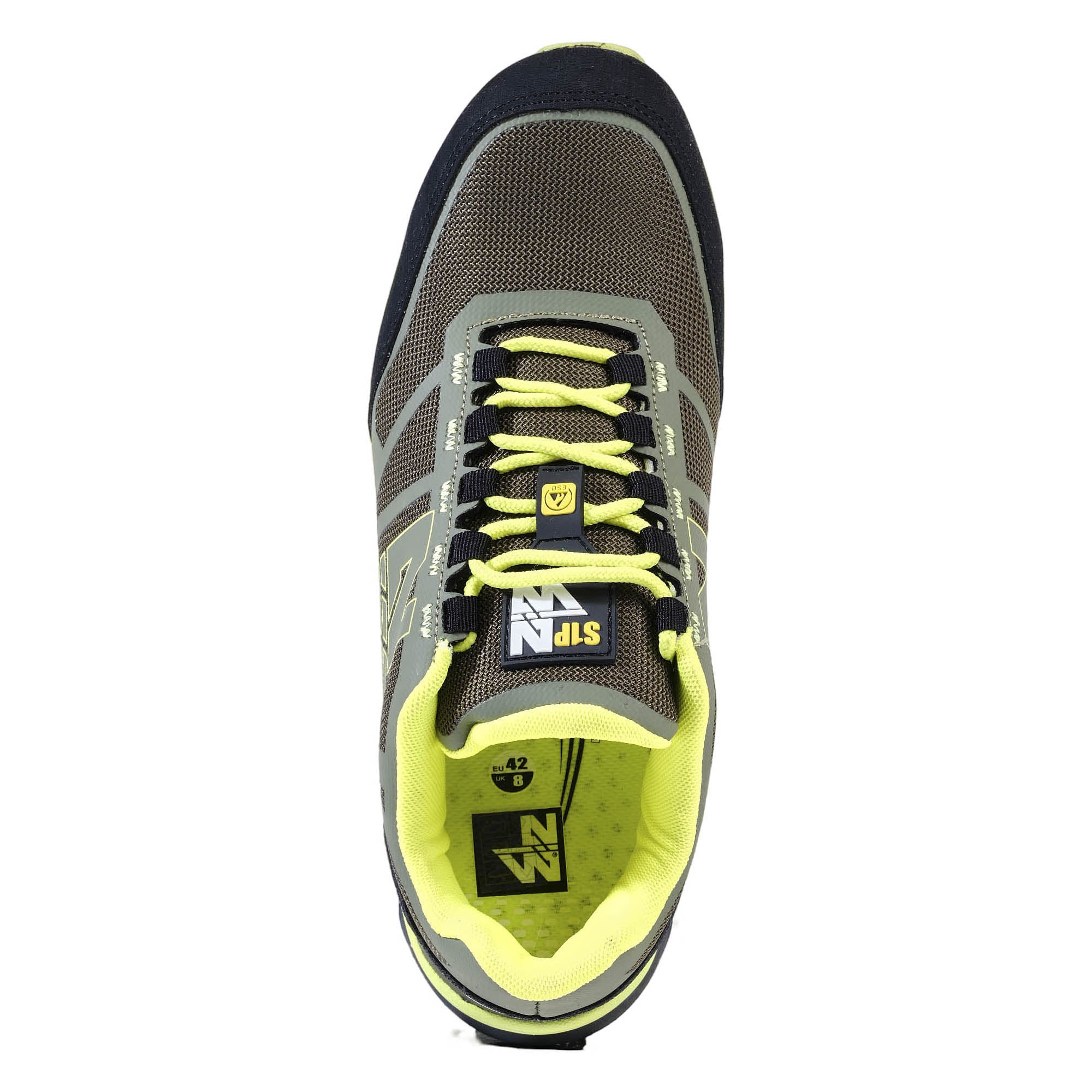 JUSTIN - CHAUSSURES BASSES DE SECURITE - 7073 | Kaki/Jaune fluo