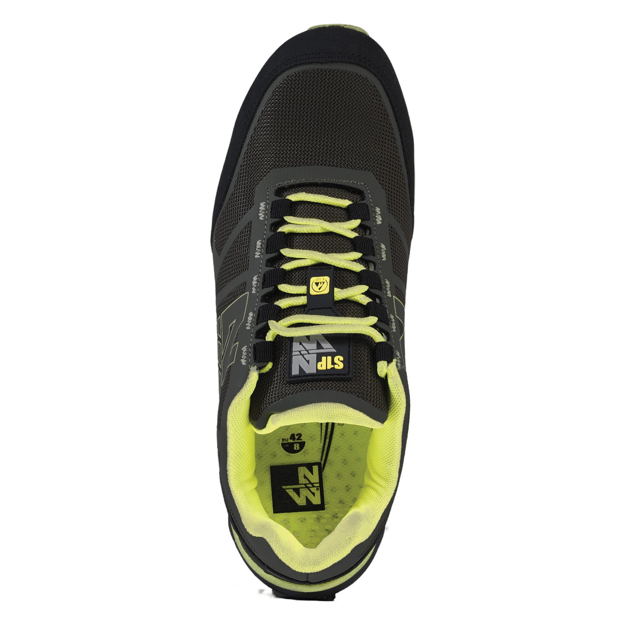 JUSTIN - LOW SAFETY SHOES - 7073 | Black / Fluorescent yellow