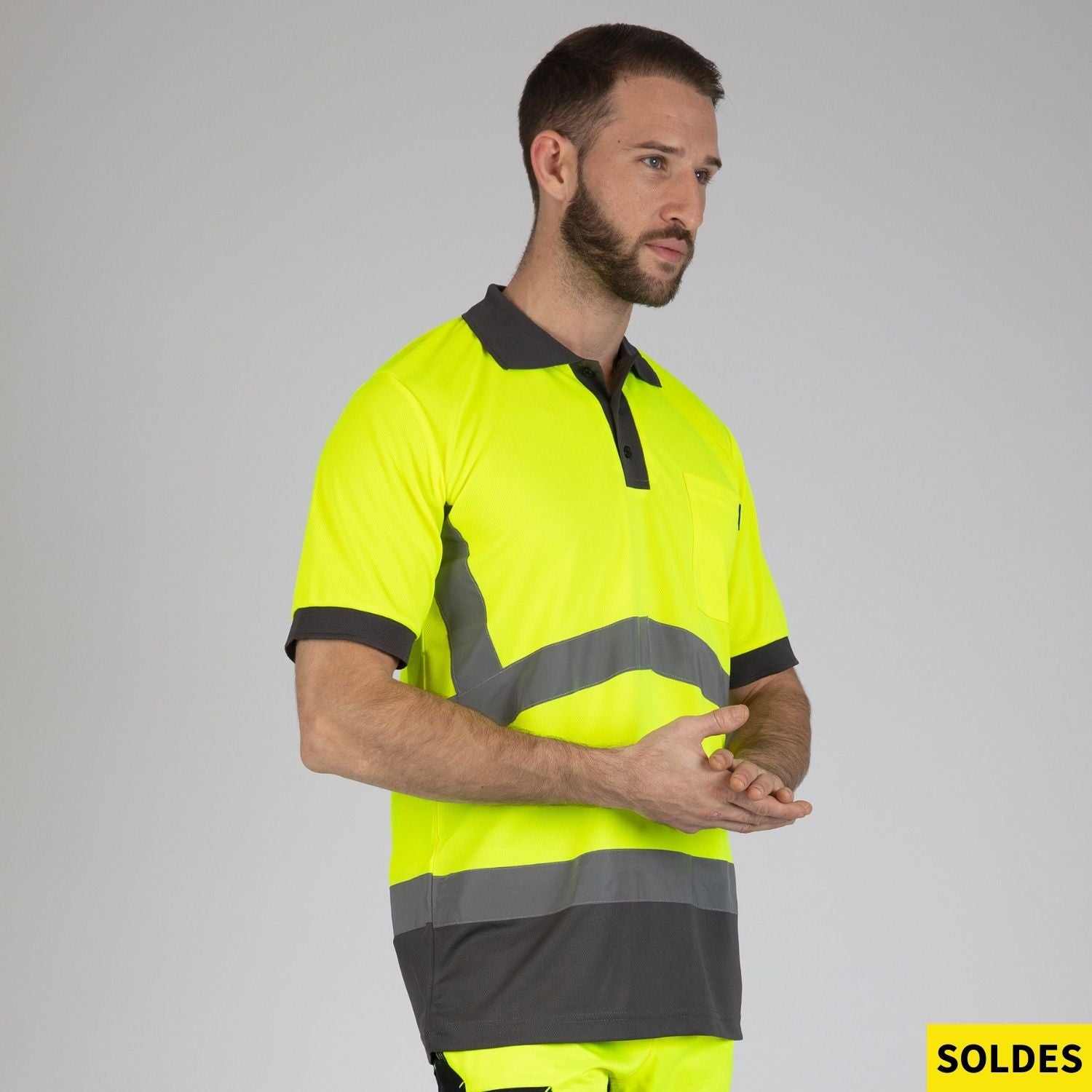 APOLLO - POLO HV DE TRAVAIL - 1226 | Jaune fluo