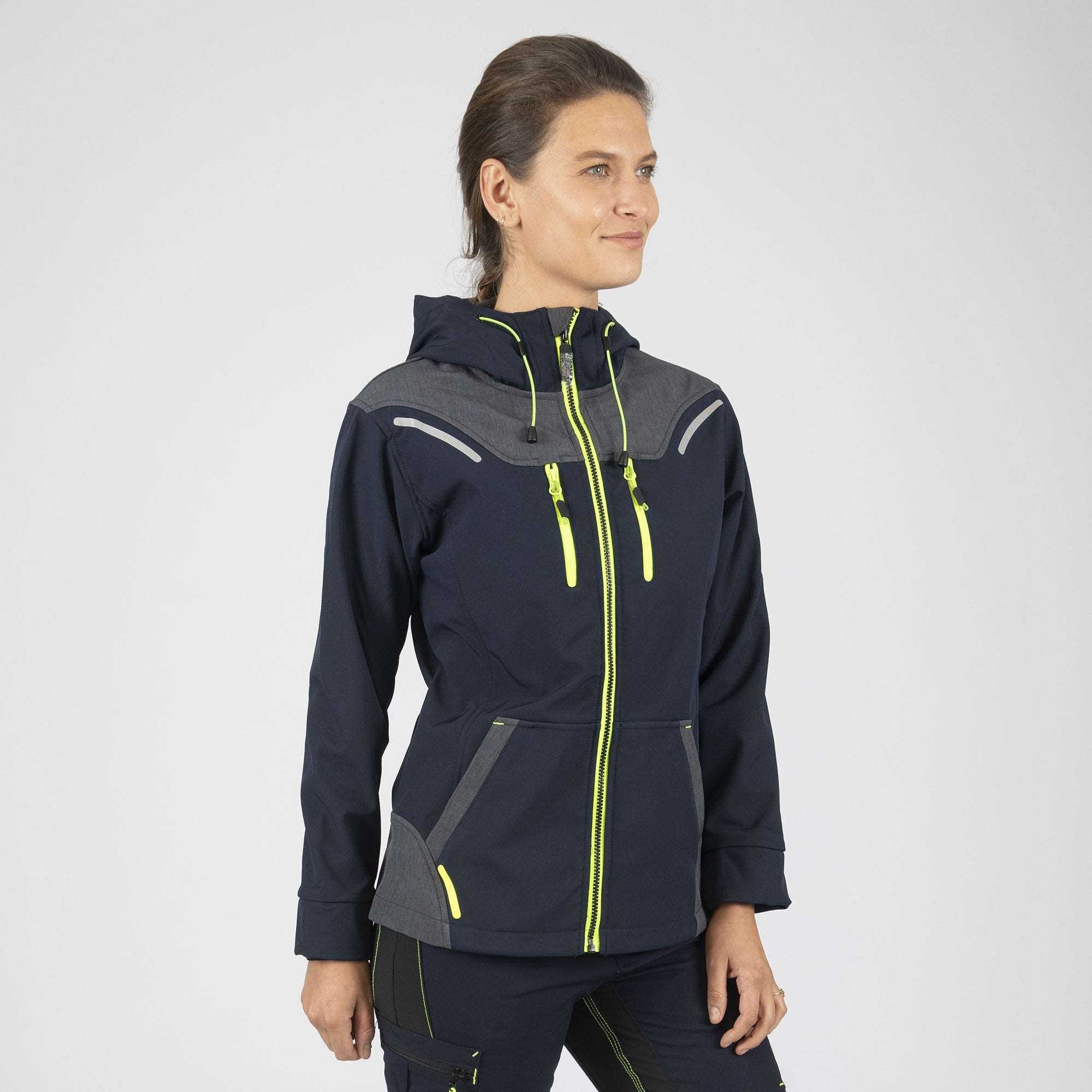 FLORENCE - BLOUSON DE TRAVAIL - 1502 | Marine / Jaune fluo