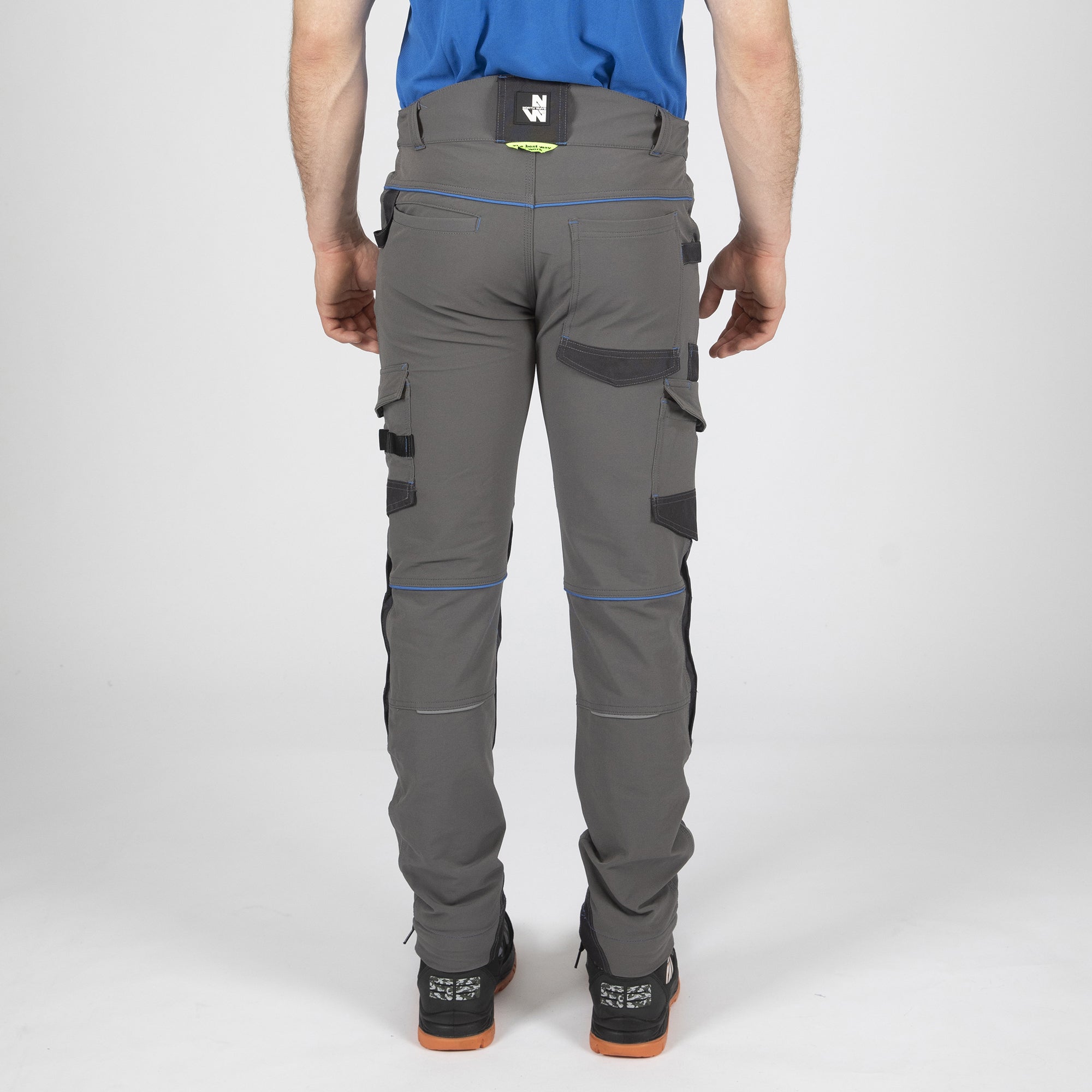 Safety trousers size M/50, grey, weight 190g/m2, 20% polyester 80% cotton  M/50 | dedra.pl