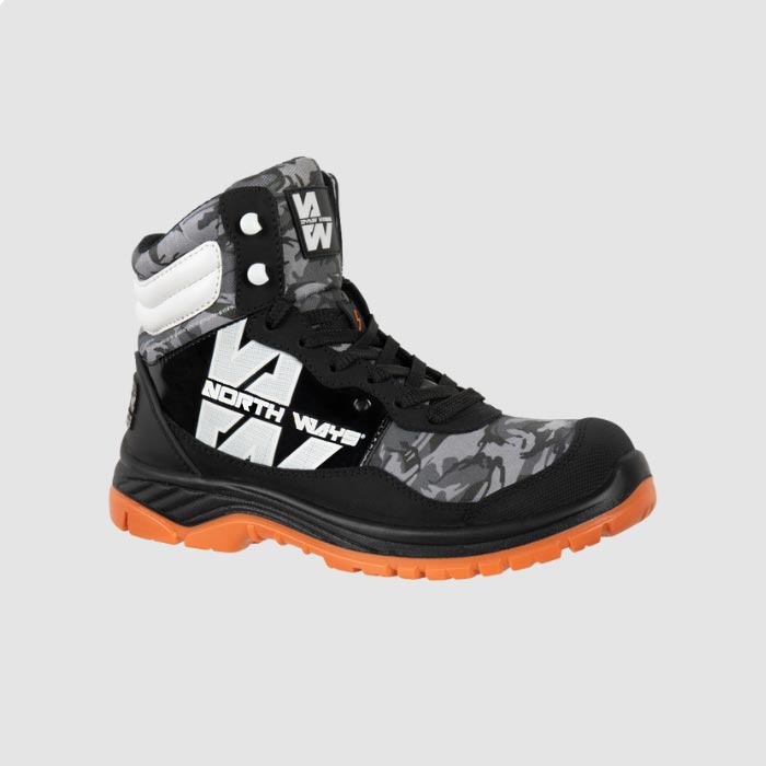 FARELL - HIGH-TOP SAFETY SHOES - 7048 | Black / Woodland
